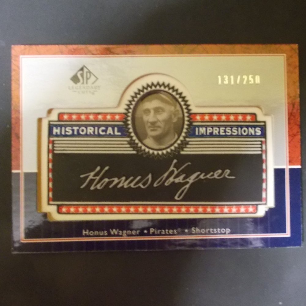 2003 Baseball SP Legendary Cut Historical Impressions Honus Wagner #131/250 HOF